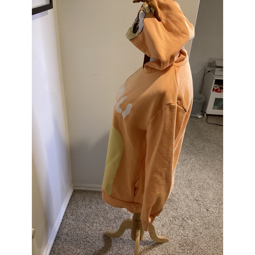 Bluey Chilli Wackadoo Costume Hoodie Womens S Orange Cartoon Character Cosplay - Picture 5 of 6